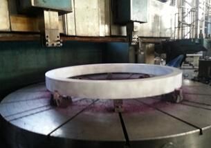 Big CNC Machining Rolling Ring tyre Rotary Kiln Ring Tyre