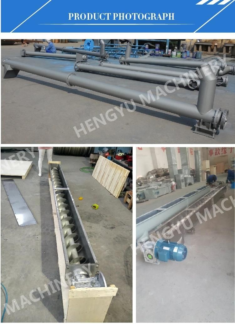 U Though Sand Powder Screw Conveyor Machine