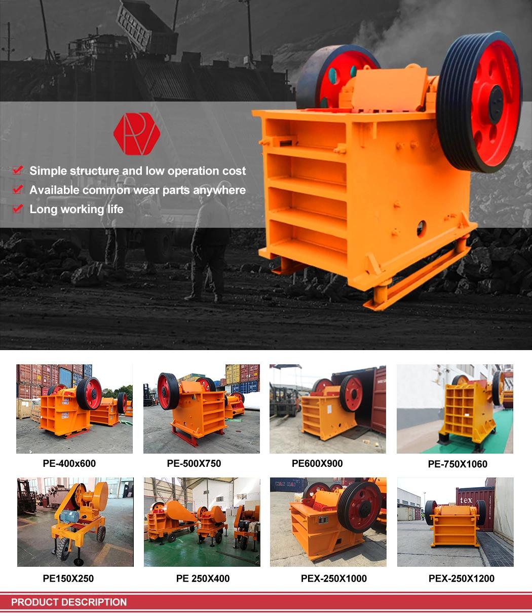 Mini Primary Fine Crushing Stone Jaw Crusher