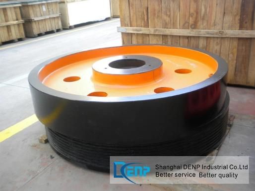 Crusher Fly Wheel, Flat Wheel and Grooved Wheel for Sale