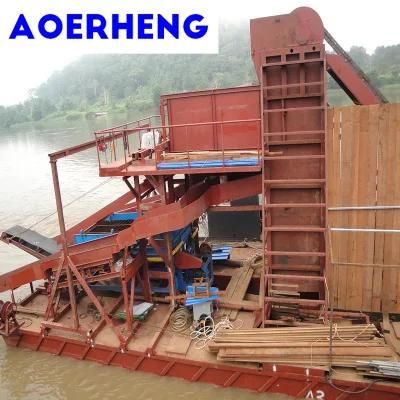 Diesel Engine River Mining Gold and Diamond Ship with Centrifuge