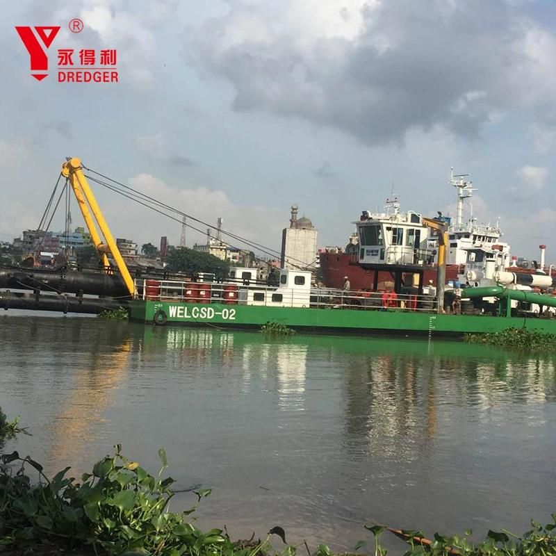 18 Inch Clear Water Flow: 3500m3/Hour Cutter Suction Dredger for River/Lake/Sea Sand Dredging