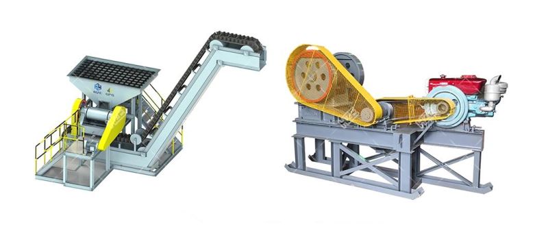 Small Scale Raw Rock Ore Gold Mine Machine