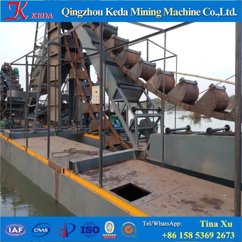 Gold Washing Bucket Chain Panning Dredgers/Boat Sale