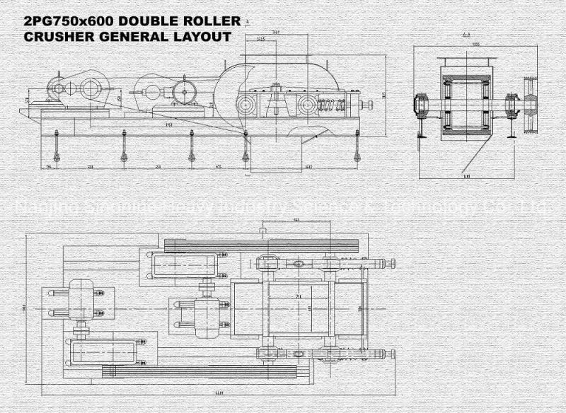 Ore Grinding Application and Roller Crusher Type Toothed Double Roller Crusher 2pg