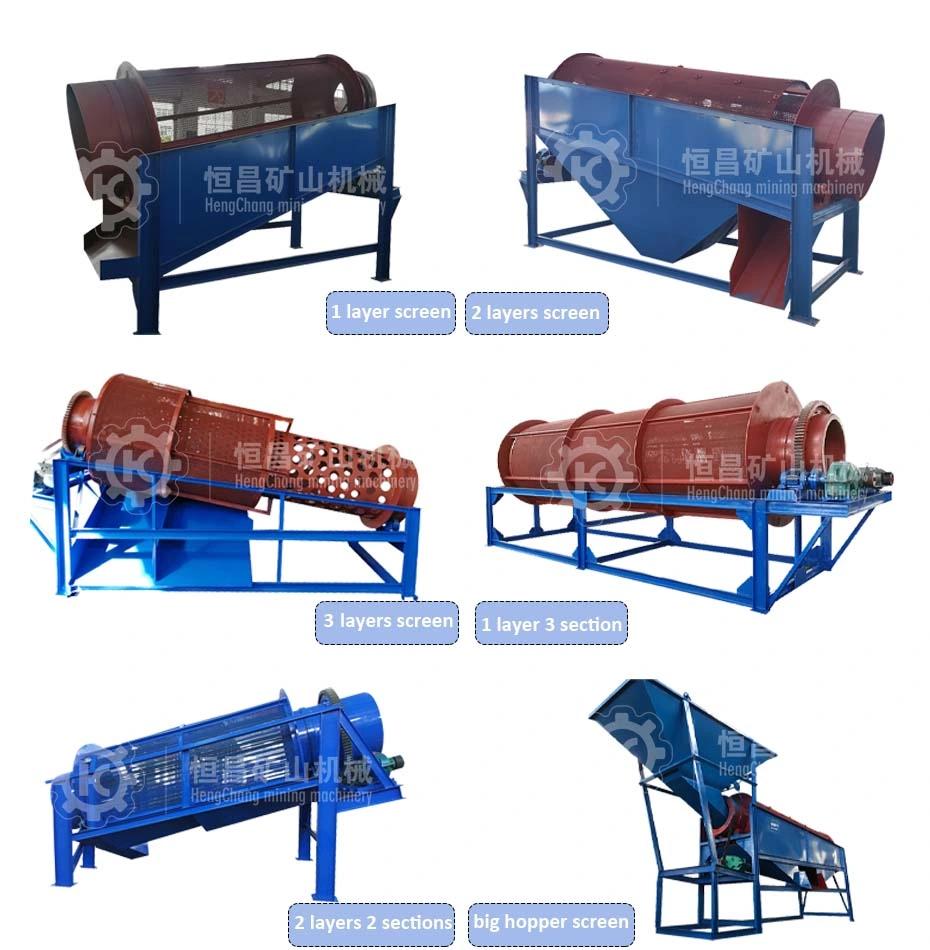 Gold Mining Equipment Mini Gold Trommel Screen for Washing 5 Tph Alluvial Gold