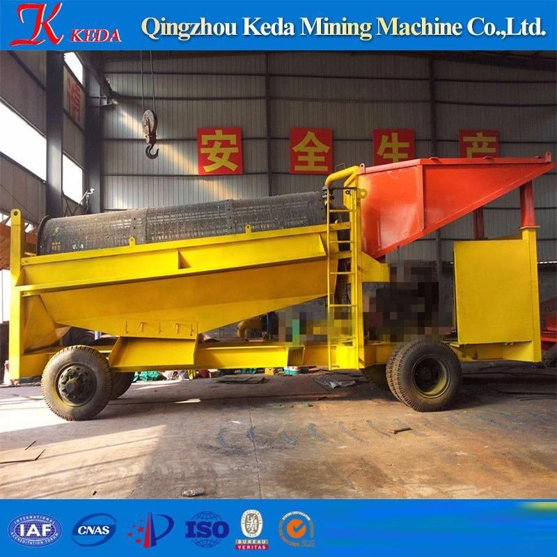 China Mobile 100tph Gold Mining Equipment Machinery