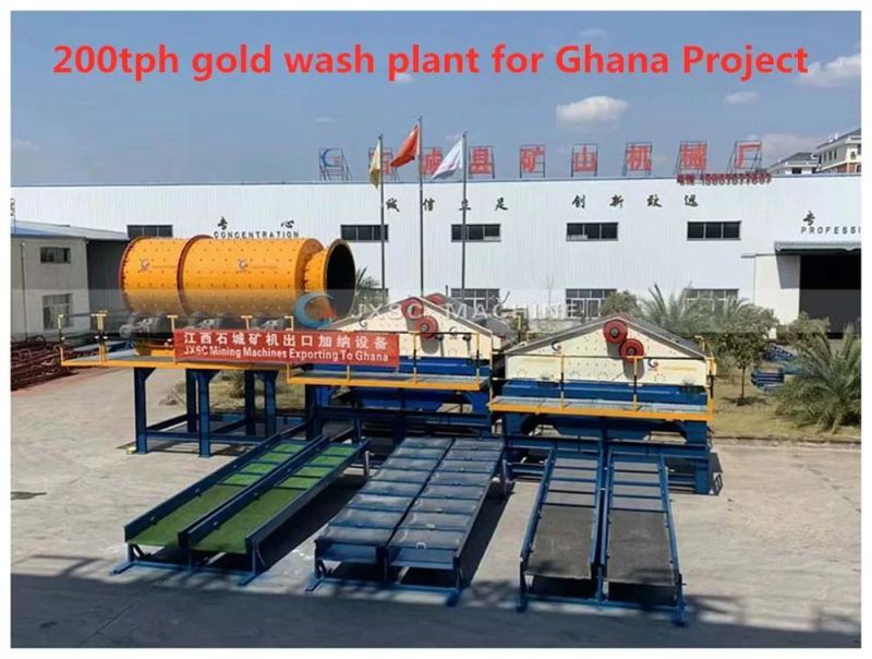Complete Trommel Screen Jig Mobile Wash Plant for Alluvial Gold Ore