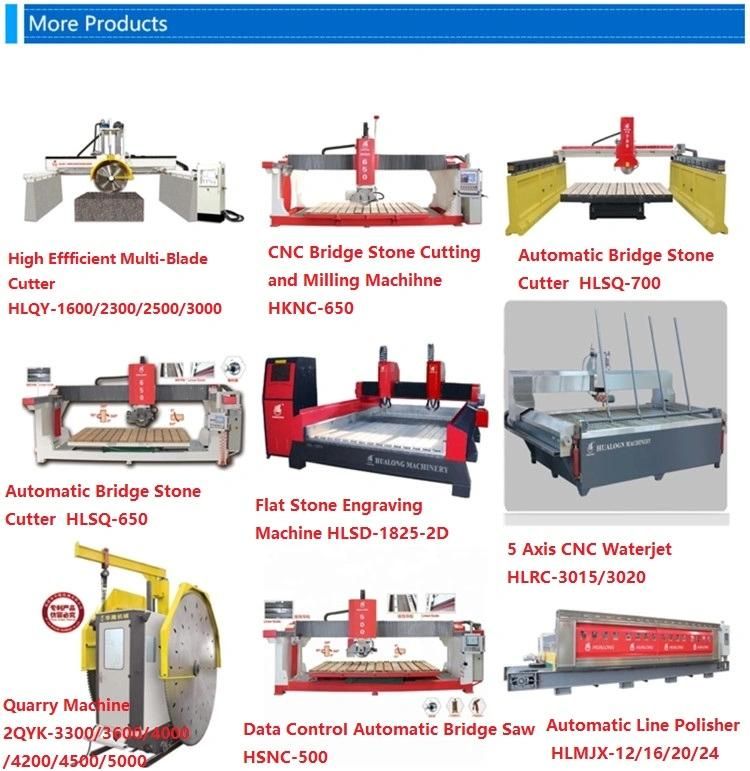 Hualong Machinery Stone Brick Cutting Machine for Sandstone with Vertical and Horizontal Movement