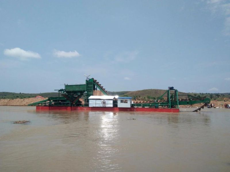 150m3/Hour Bucket Chain Diamond Dredger for Sales in Congo