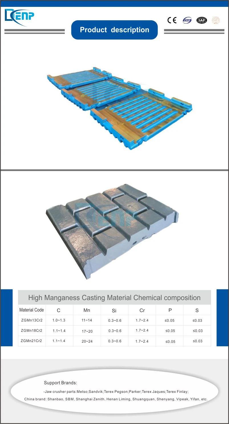 Mining Machinery Shanbao Jaw Crusher Tooth Crushing Plate