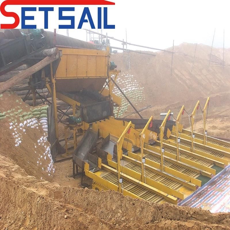 Land Gold Diamond Mining Machinery with Agiatate Chute