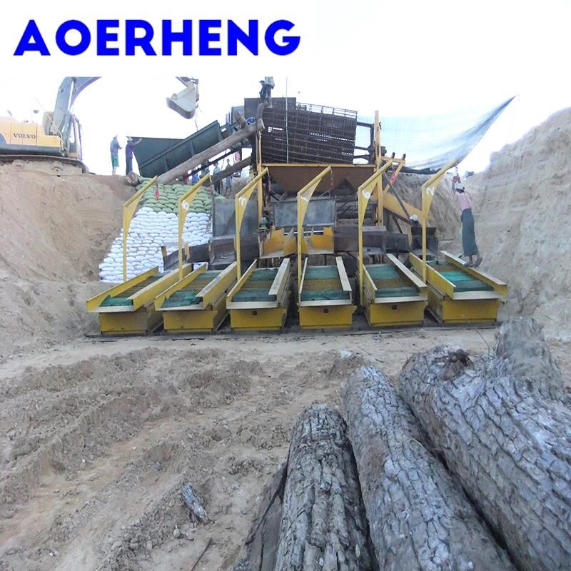 Land Gold and Diamond Mining Machinery with Fixed Chute