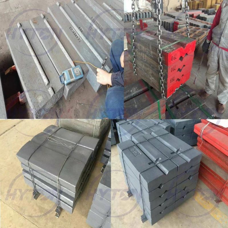 Horizontal Shaft Impact Crusher Parts Blow Hammer Blow Bar Suit Trio APP Series Impactor