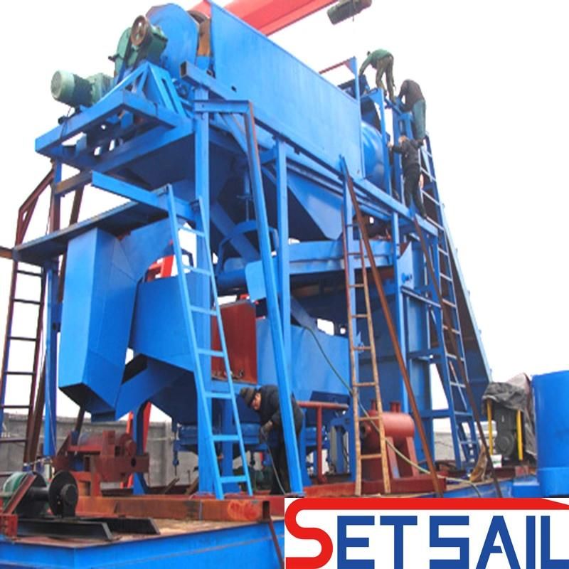 New Design Chain Bucket Excavating Mining Dredger for River Gold