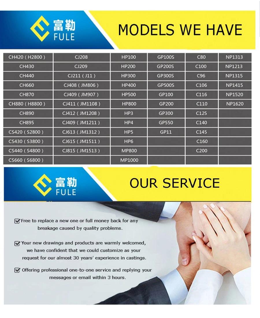 Casting Movable and Fixed Jaw Plates in Any Grade Manganese