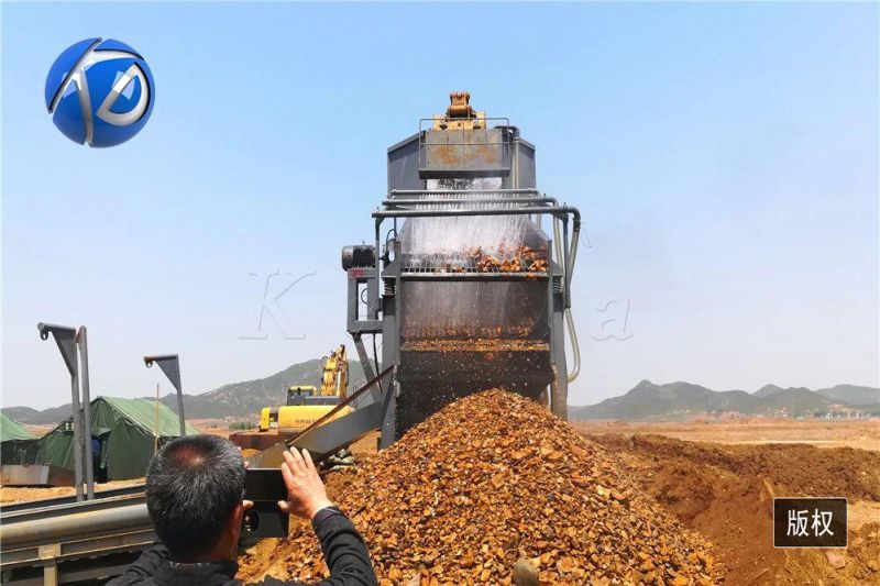 China Mobile 100tph Gold Mining Equipment Machinery