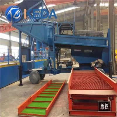 Keda 100mt Trommel Screen Gold Wash Plant for Gold Mining