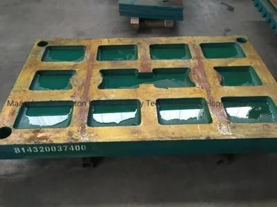 Mn13cr2 High Manganese Attachment Parts Jaw Plate Suit C100 Nordberg Jaw Crusher