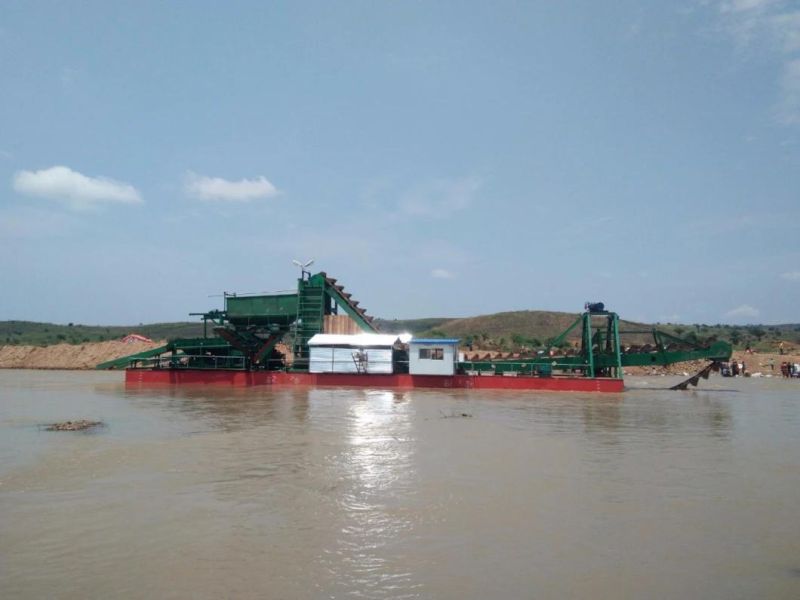 250m3/Hour Bucket Chain Diamond Dredger for Sales in Congo