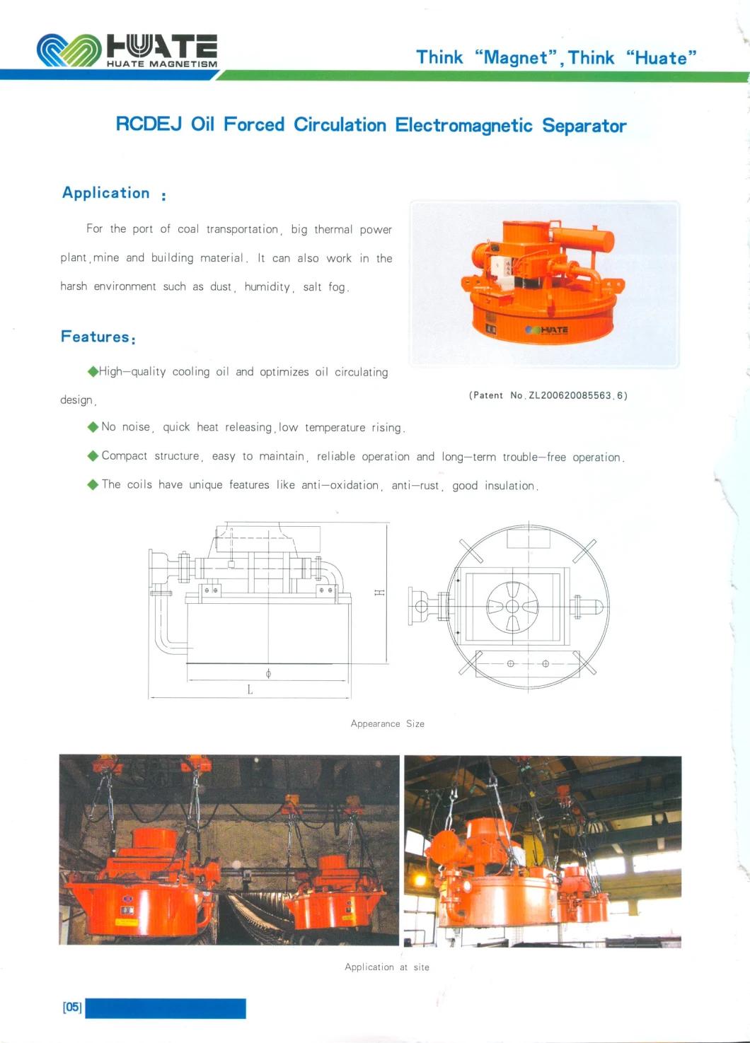 Forced Oil Cooling Electromagnetic Separator Magnetic Separator Manufacturing Plant