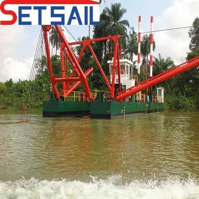 China Diesel Engine Cutter Sand Mining Dredger with Suction Pump