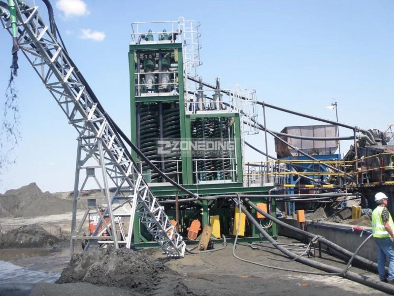 Monazite Ore Dressing Equipment Gravity Spiral Chute Separator Beach Sand Separation