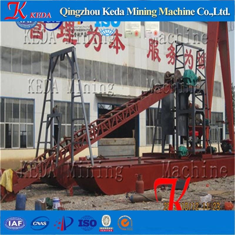 Mining Sand Gold Dredger with Chain Bucket