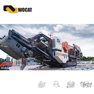 Primary Limestone Granite Basalt Mining Mobile Jaw Crusher