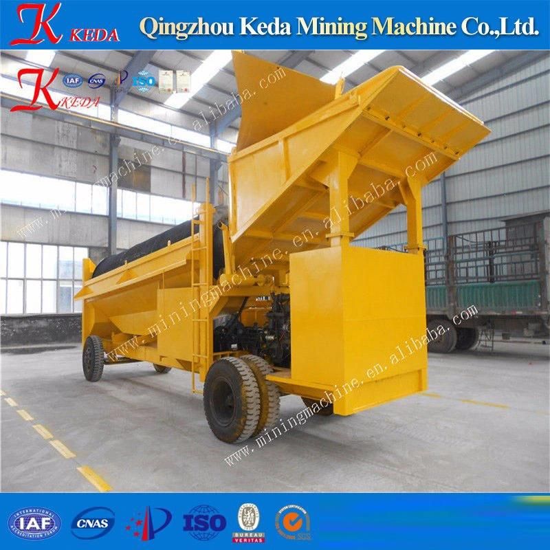 Qingzhou Keda Mini Mobile Trommel Gold Washing Plant