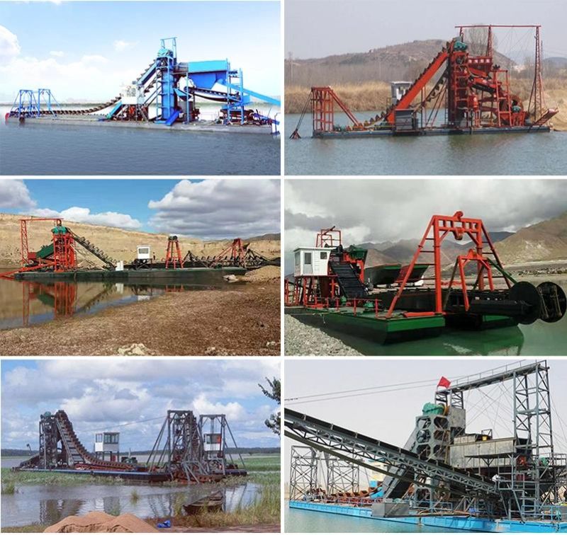 River Sand/Mud/Rock Bucket Chain Dredger for Inland River/Lake/Port Dredging Project