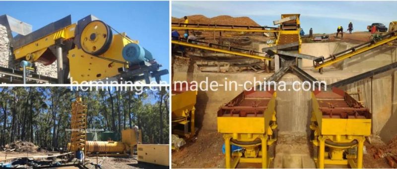 Gravity Separation Process Hard Rock Gold Mining Equipment in Tanzania with Jaw Crusher Ball Mill