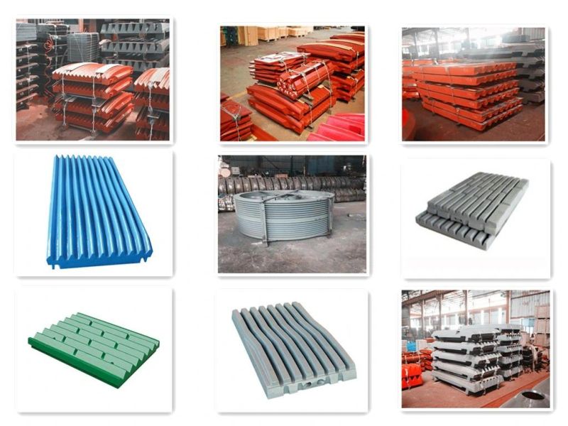 High Manganese Steel Jaw Plate Fixed Jaw Plate Swing Jaw Plate for Jaw Crusher