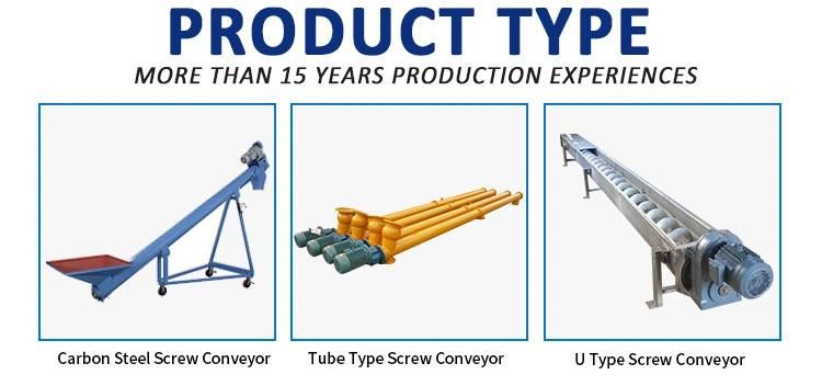 Washable Continuous Screw Conveyor Feeder for Vibrating Sieve Packing Machine