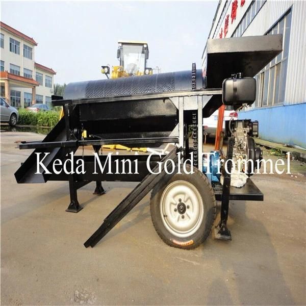 Small Portable Rotary Trommel Screen, Gold Washing Trommel Screen