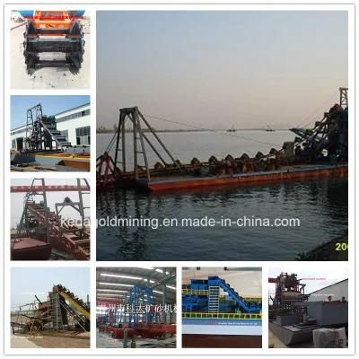 Top Brand Durable Bucket Chain Dredger with Gold Mining Process Equipment for Sale