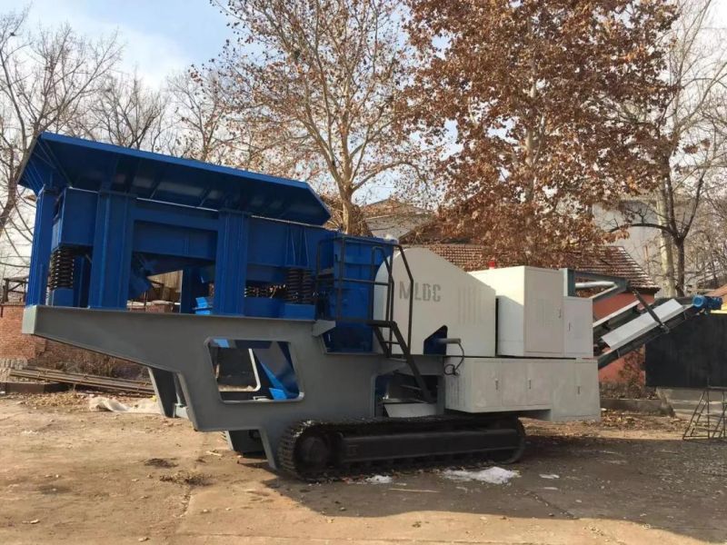 High Efficiency Jaw Breaker Crawler Mobile Crusher, Small Portable Granite Gravel Rock Stone Crushing Machine, Mobile Concrete Crushing Plant