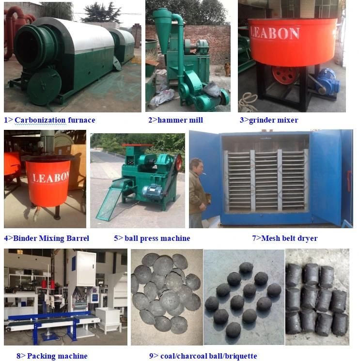 Best Selling CE Pillow Round Oval Coal Production Line BBQ Charcoal Machine
