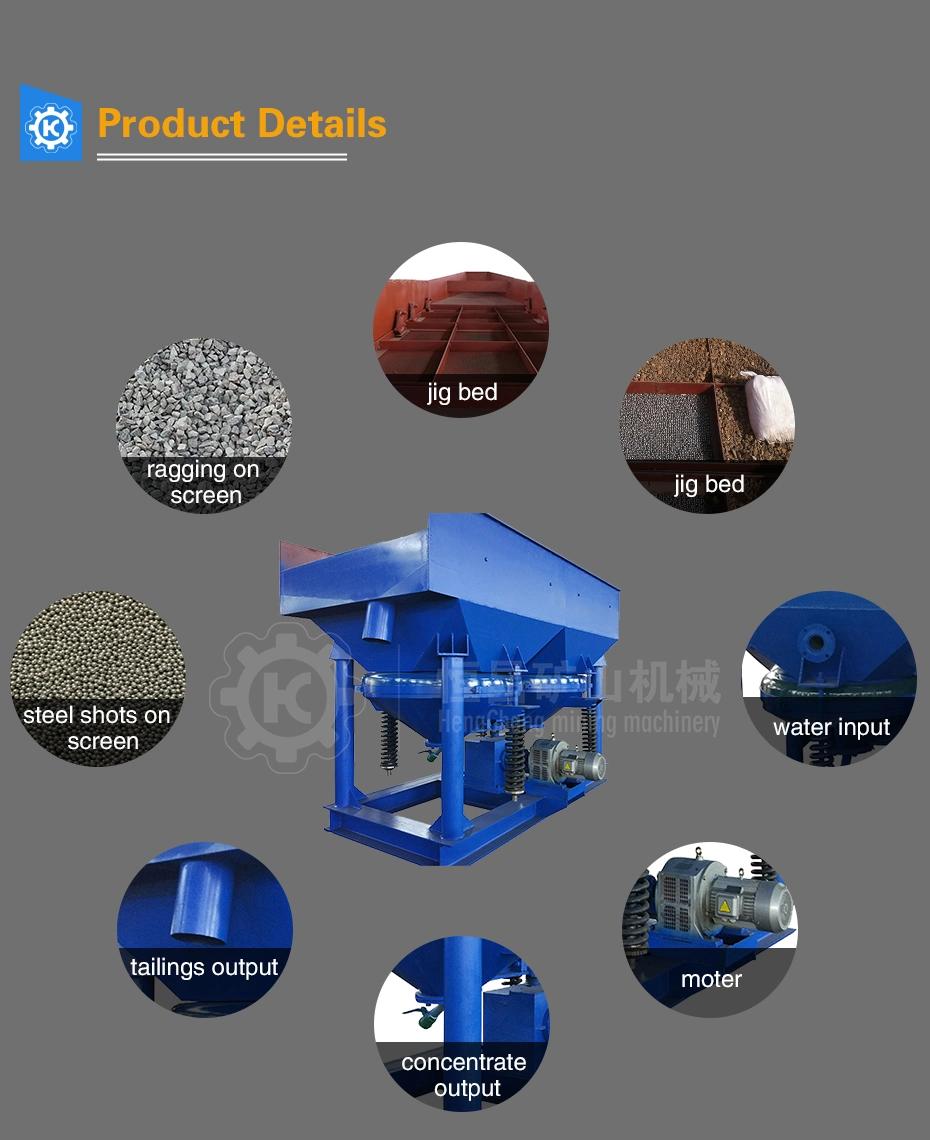 Factory Directly Sale Jiggher Machine for Manganese Mineral Mining Separation Gold Concentrate Gravity Diamond Jig Machine Price