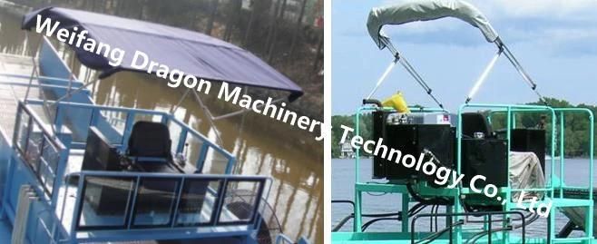 Middle Size Top Quality China Dragon Competitive Price OEM Aquatic Weed Harvester Boat Water Trash Cleaning Boat Salvage Boat Garbage Collecting Boat