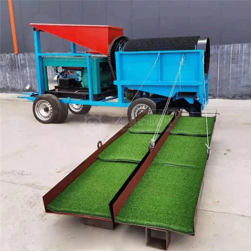 Small Scale Alluvial Gold Separation Machine Mining Trommel Screen Portable Mini Gold Wash Plant