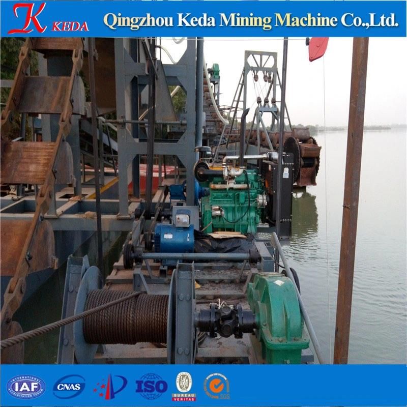 Traditional and New Designed Bucket Chain Dredger