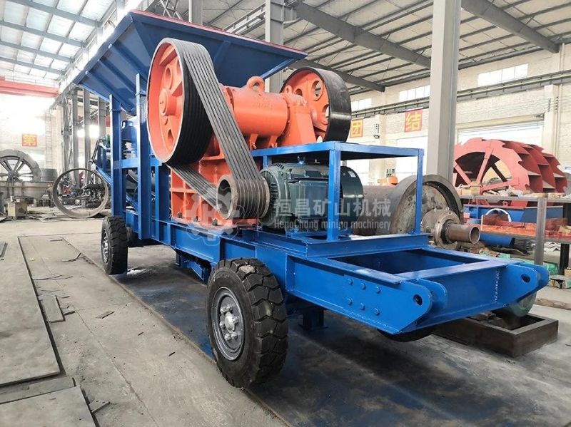 (100% Quality Assurance) Diesel Engine Stone Jaw Crusher PE250*400 PE400*600 Stone Gold Ore Quartz Jaw Crusher Crushing Equipment for Construction Materials