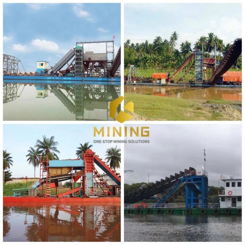 River Sand Dredging Bucket Chain Gold Dredger Sand Mining Machine