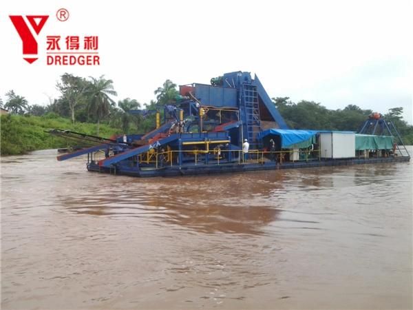 Factory Price Chain Bucket Suction Dredger Used in River for Sand/Stone