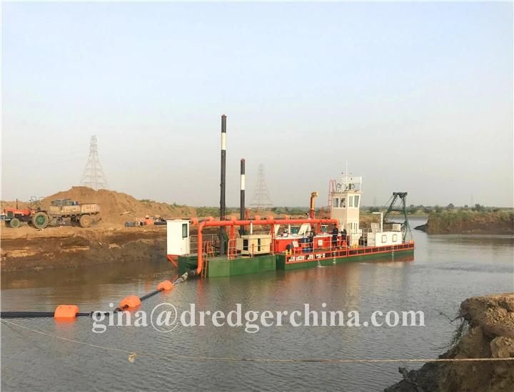 Hydraulic Sand Mining Cutter Suction Dredger in River Lake Sea Pond Dredging