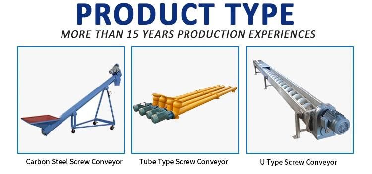 Automatic Screw Conveyor Feeding Machine/Screw Conveyor for Sawdust/Inclined Auger Shaftless Conveyor/Flexible Screw Conveyor/Conveyor Equipment