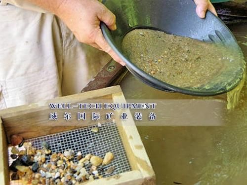 Low Investment Gold Ore Washing Gold Pan