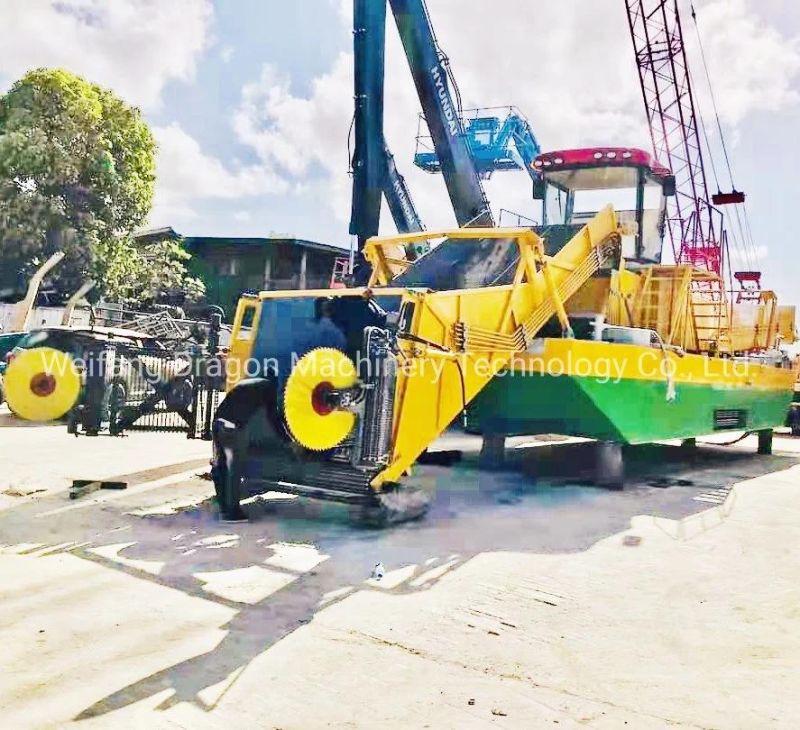 4000 Kg Dragon Weed Harvester for Cutting Hyacinth