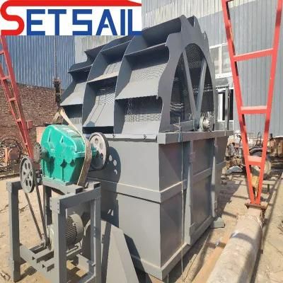 Single Water Wheel Sand Washing Machine with Crusher